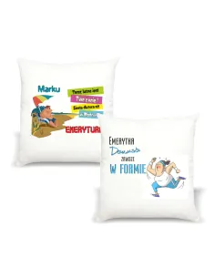 Poduszka z nadrukiem dla emeryta emerytki