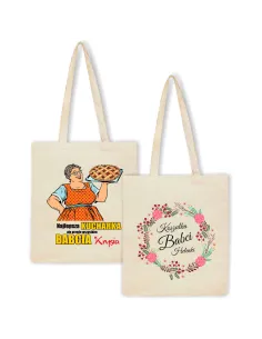 Eko torba z nadrukiem dla babci Prezent na Dzień Babci