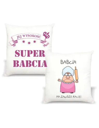 Poduszka z nadrukiem dla babci