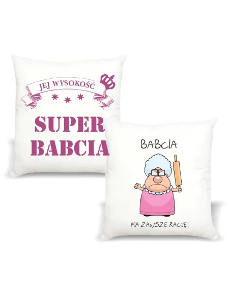 Poduszka z nadrukiem dla babci
