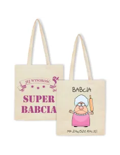 Eko torba z nadrukiem dla babci