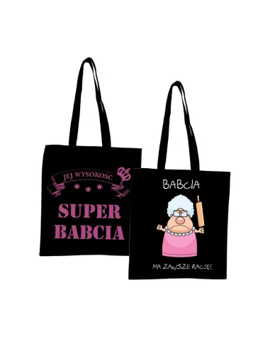 Eko torba z nadrukiem dla babci