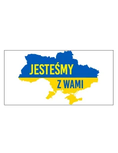 Naklejka MAGNES NA AUTO samochód WOLNA UKRAINA 2x