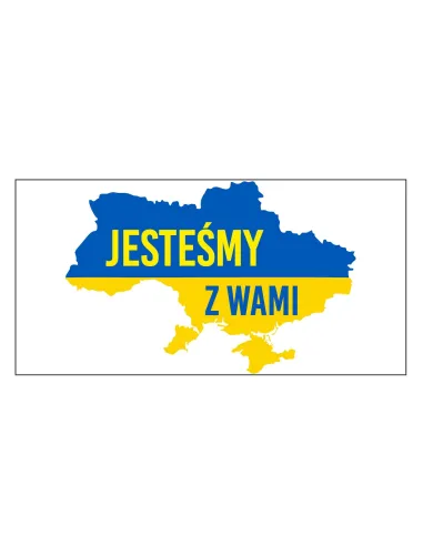 Naklejka MAGNES NA AUTO samochód WOLNA UKRAINA 2x