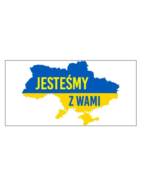 Naklejka MAGNES NA AUTO samochód WOLNA UKRAINA 2x