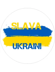 Naklejki wlepki UKRAINA CHWAŁA SLAVIA UKRAINIE 50 szt