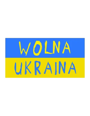Naklejki SOLIDARNI Z UKRAINĄ FLAGA duża 28cmx2szt
