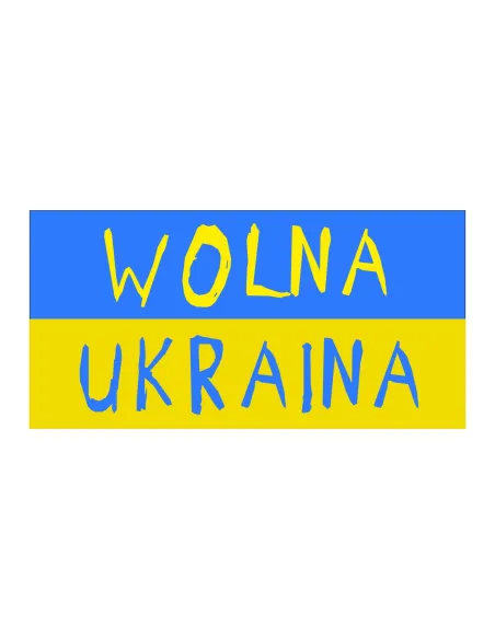 Naklejki SOLIDARNI Z UKRAINĄ FLAGA duża 28cmx2szt
