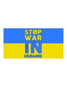 Magnes FLAGA UKRAINY na samochód 15x10 cm - 10 szt