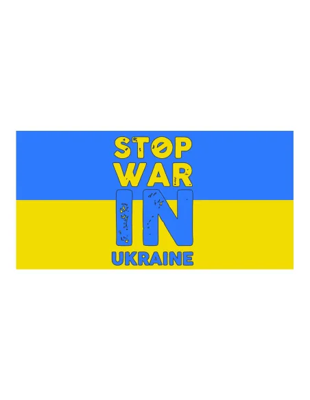 Magnes FLAGA UKRAINY na samochód 15x10 cm - 10 szt