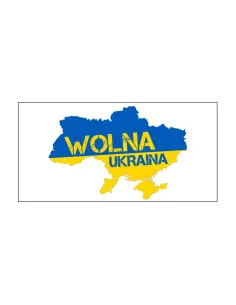 Naklejka MAGNES NA AUTO samochód WOLNA UKRAINA 2x