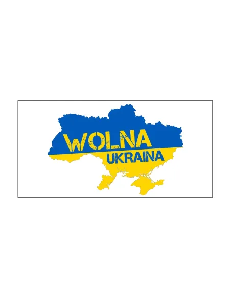 Naklejka MAGNES NA AUTO samochód WOLNA UKRAINA 2x