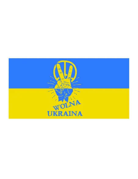 Naklejka MAGNES NA AUTO samochód WOLNA UKRAINA 2x