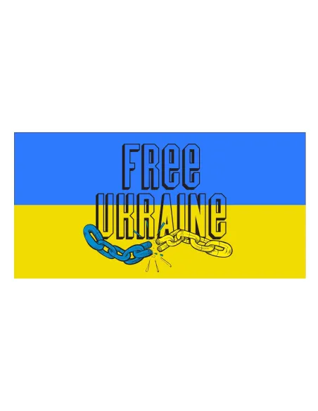 Naklejka MAGNES NA AUTO samochód WOLNA UKRAINA 2x