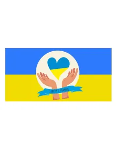 Naklejka MAGNES NA AUTO samochód WOLNA UKRAINA 2x