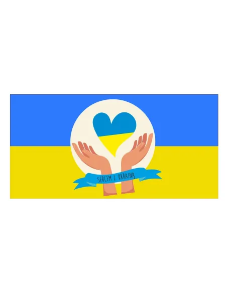 Naklejka MAGNES NA AUTO samochód WOLNA UKRAINA 2x