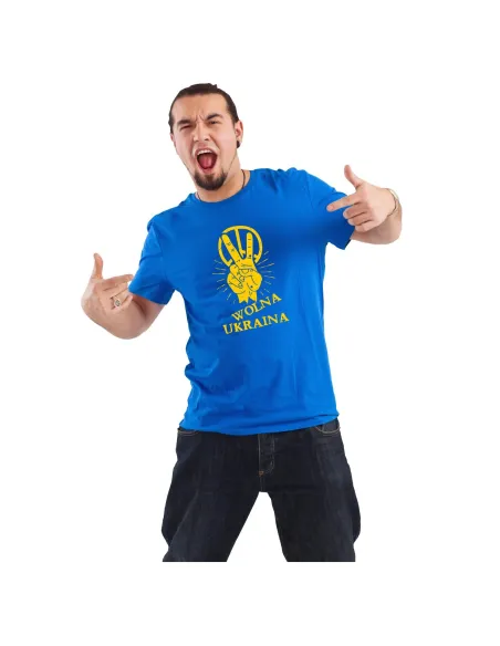 Koszulka z nadrukiem WOLNA UKRAINA
