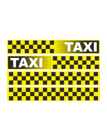 Pasek magnesowy naklejka z napisem oznaczenie TAXI