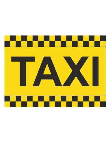 MAGNES na samochód oznakowanie naklejka AUTO TAXI
