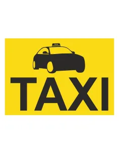 MAGNES na samochód oznakowanie naklejka AUTO TAXI