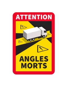 Naklejka MAGNES ANGLES MORTS oznaczenie TIR FR 10 szt