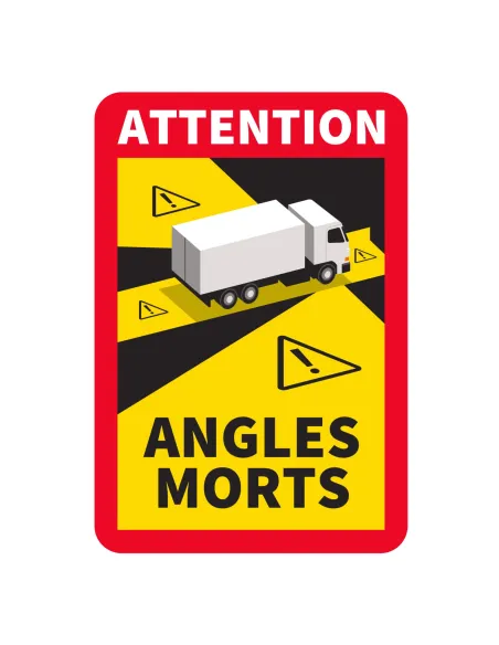 Naklejka MAGNES ANGLES MORTS oznaczenie TIR FR 10 szt
