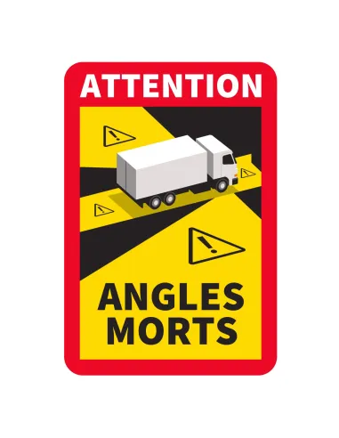 Naklejka MAGNES ANGLES MORTS oznaczenie TIR FR 50 szt