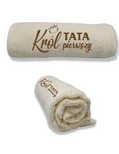 RĘCZNIK z haftem PREZENT dla Taty Super Tata