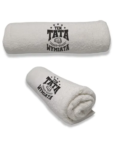 Ręcznik z haftem na DZIEŃ TATY Prezent dla TATY