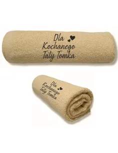 Ręcznik z haftem na DZIEŃ TATY Prezent dla TATY