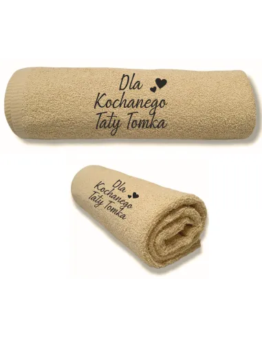 Ręcznik z haftem na DZIEŃ TATY Prezent dla TATY