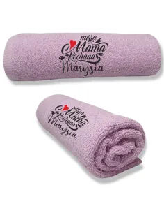 Ręcznik z haftem na DZIEŃ MAMY Prezent dla MAMY