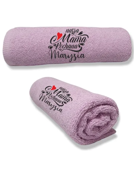 Ręcznik z haftem na DZIEŃ MAMY Prezent dla MAMY