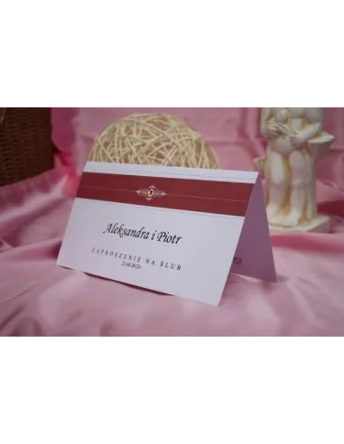 ZAPROSZENIA ślubne - vintage DL z dźetem