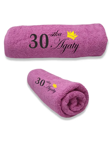 RĘCZNIK Z HAFTEM PREZENT NA URODZINY 18 30 40 50