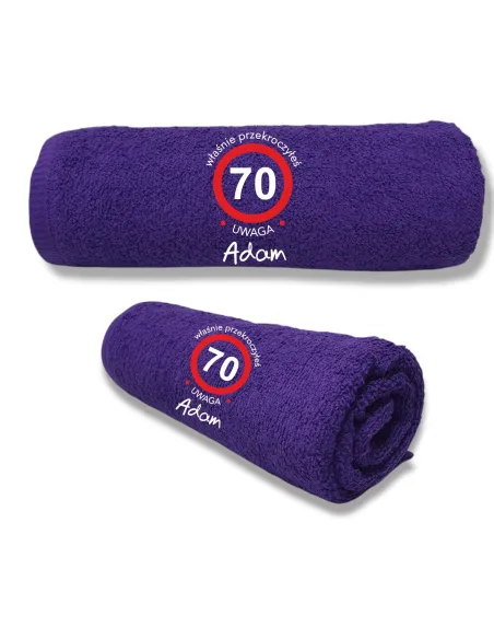 RĘCZNIK Z HAFTEM PREZENT NA URODZINY 20 30 40 50