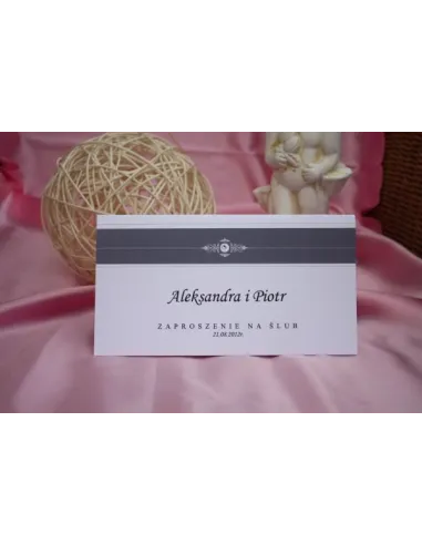ZAPROSZENIA ślubne - vintage DL z dźetem