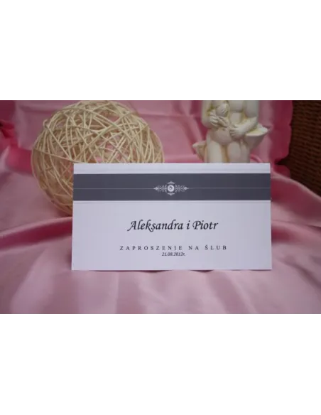 ZAPROSZENIA ślubne - vintage DL z dźetem