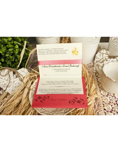 ZAPROSZENIA ślubne - elegant z wkładką