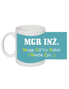 Kubek inżyniera prezent dla magistra obrona pracy magisterskiej