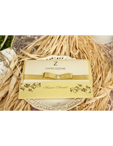 ZAPROSZENIA ślubne - elegant z wkładką