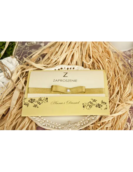 ZAPROSZENIA ślubne - elegant z wkładką