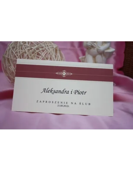 ZAPROSZENIA ślubne - vintage DL z dźetem