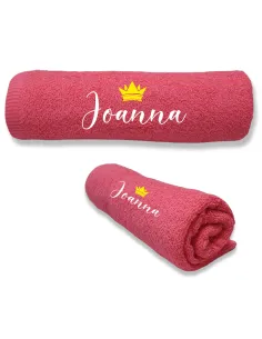Ręcznik z HAFTEM DLA DZIECKA DZIEWCZYNKI imię