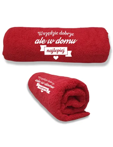 RĘCZNIK Z HAFTEM prezent NA PARAPETÓWKĘ DO DOMU
