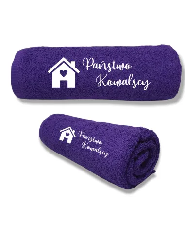 RĘCZNIK Z HAFTEM prezent NA PARAPETÓWKĘ DO DOMU