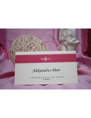 ZAPROSZENIA ślubne - vintage DL z dźetem