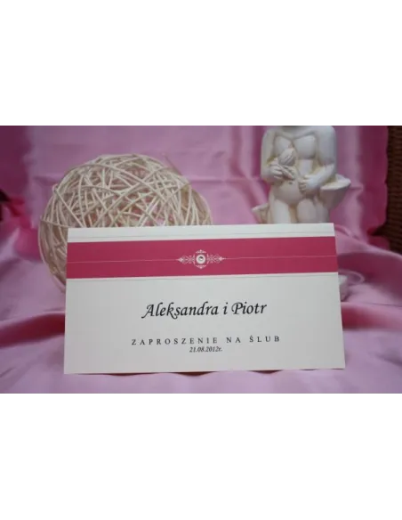 ZAPROSZENIA ślubne - vintage DL z dźetem
