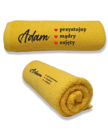 Ręcznik z HAFTEM prezent DLA MĘŻA CHŁOPAKA KOLEGI