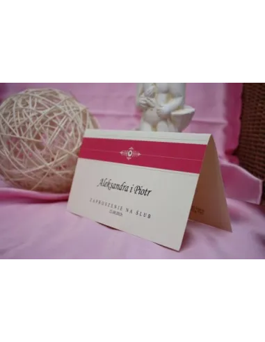 ZAPROSZENIA ślubne - vintage DL z dźetem